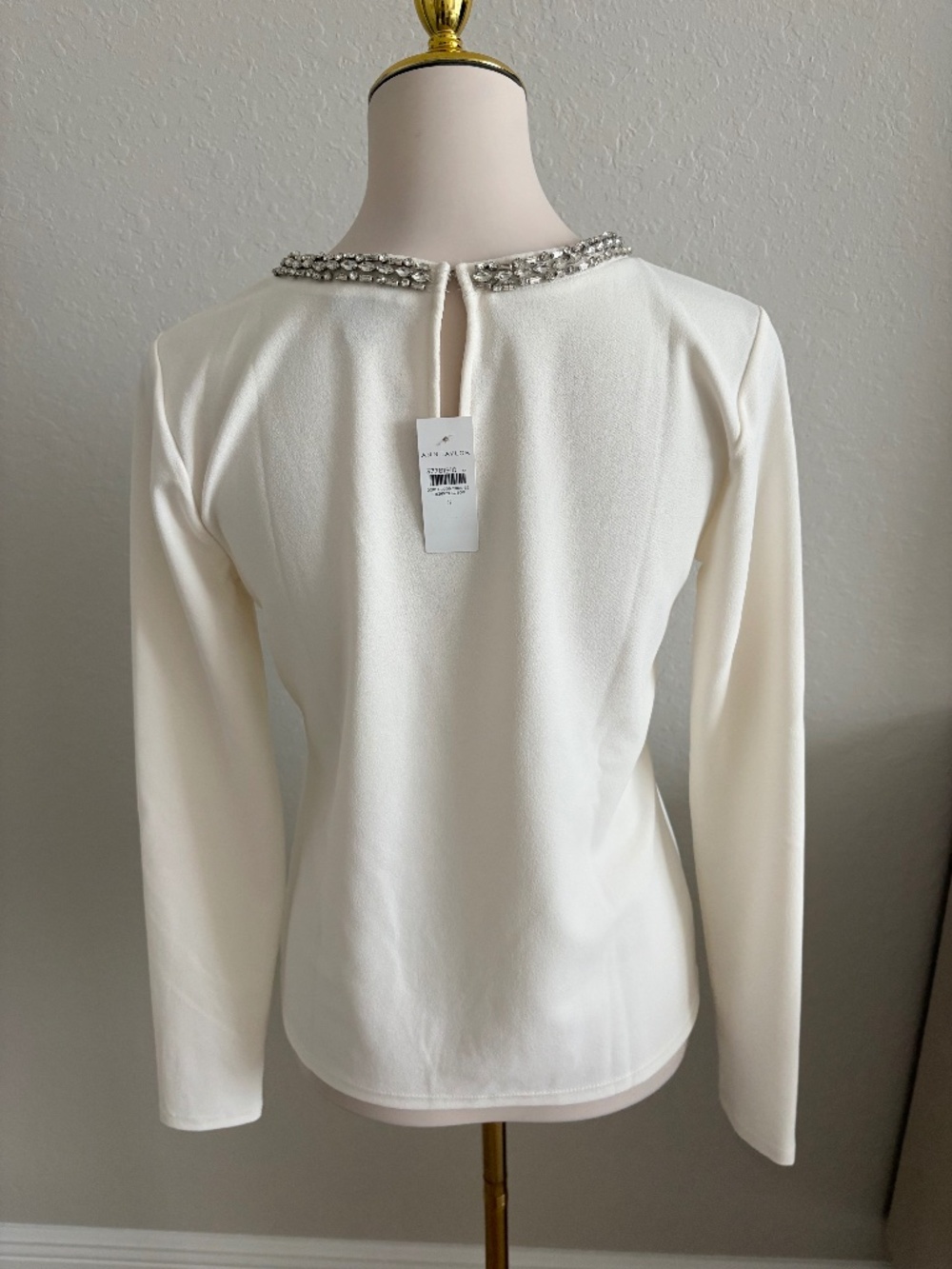NWT Ann Taylor Embellished Blouse - Picture 3 of 5